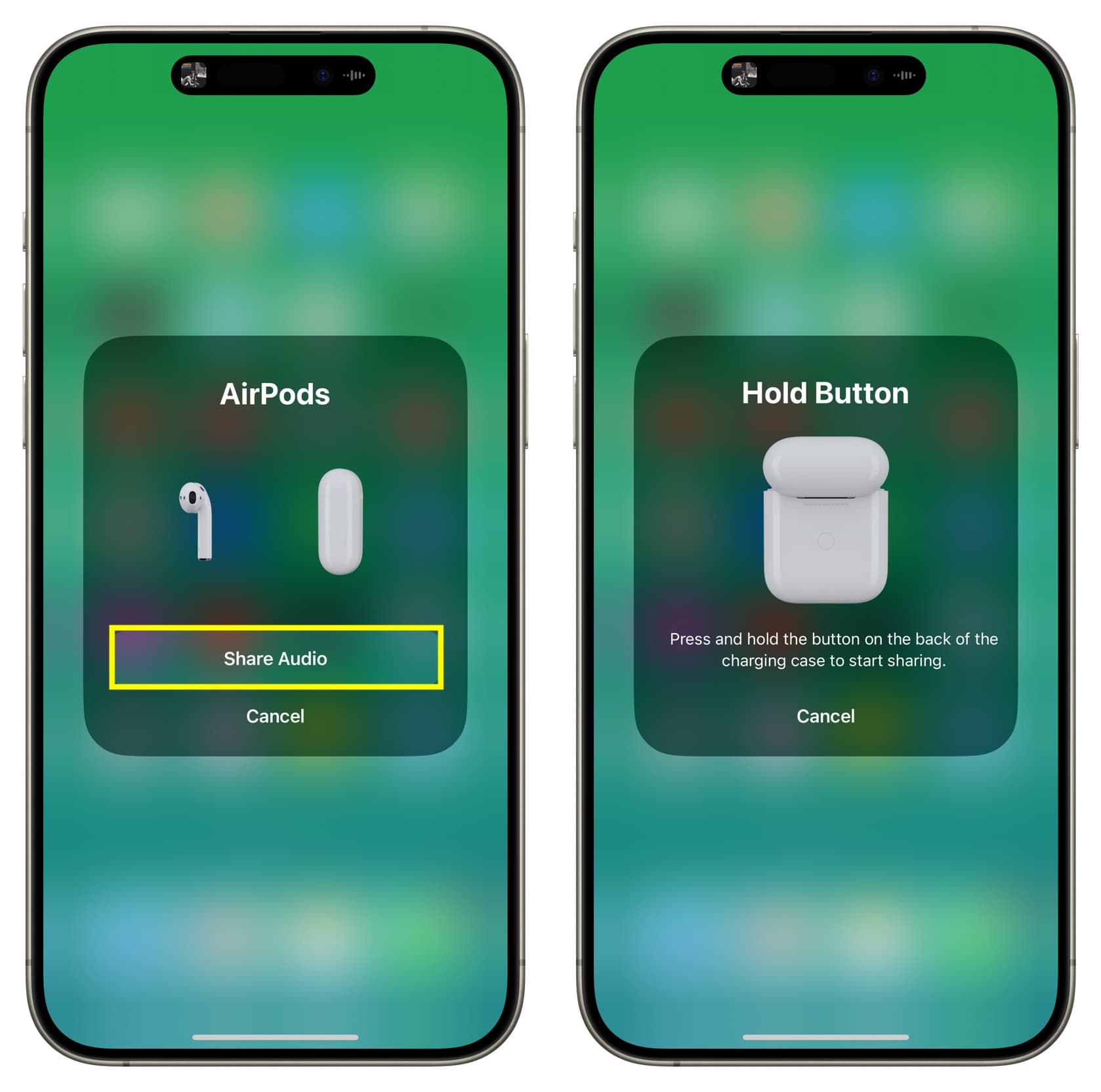 How to Share Audio on AirPods
