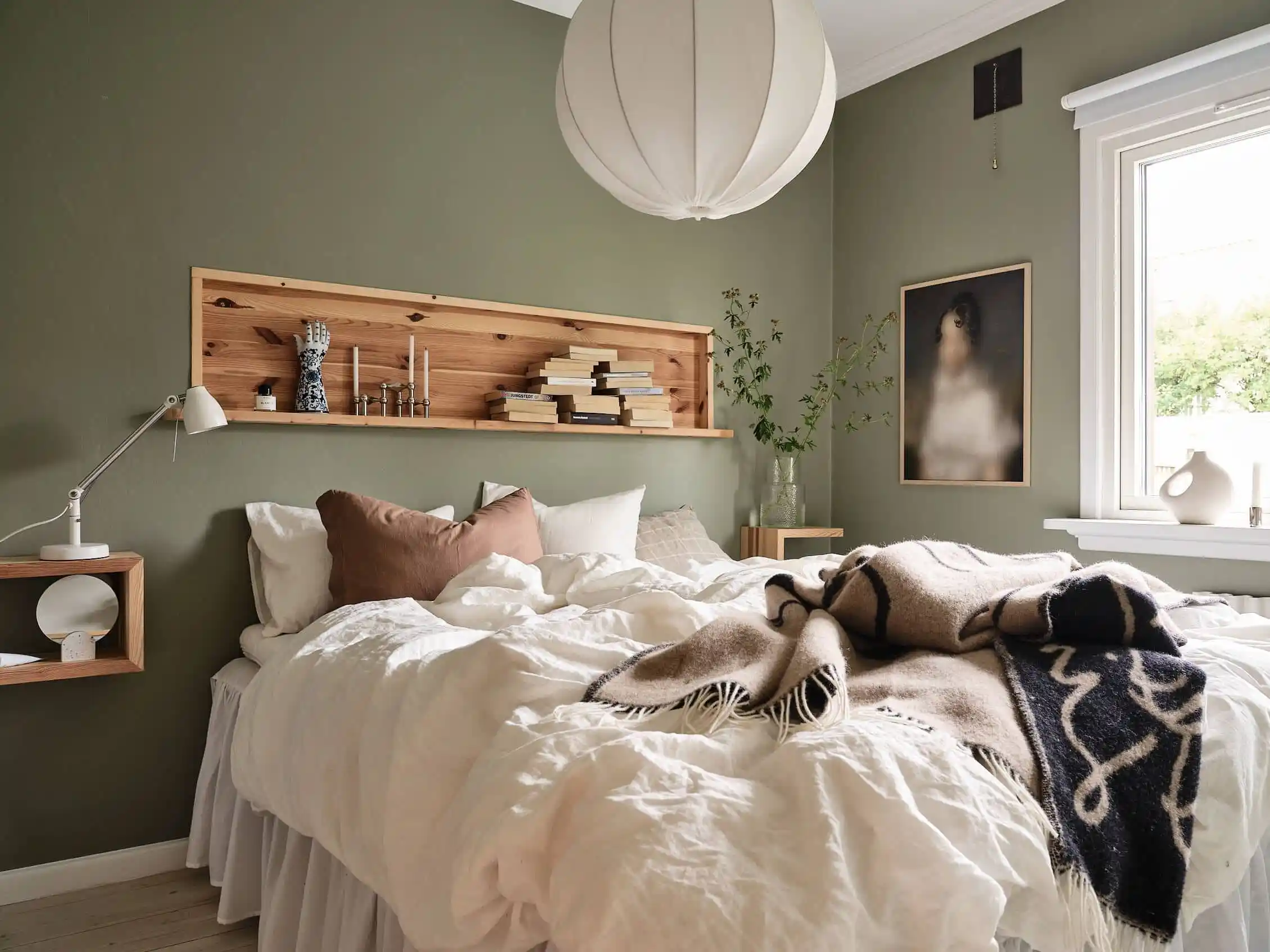 Maximize Your Bedroom Space with a Shelf Above Bed
